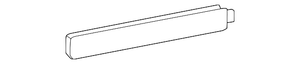Rear Passenger Side Bumper Reflector image