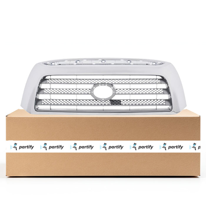 Toyota Tundra Pickup CAPA Certified Grille Limited Model Gray With Chrome Frame - TO1200303C