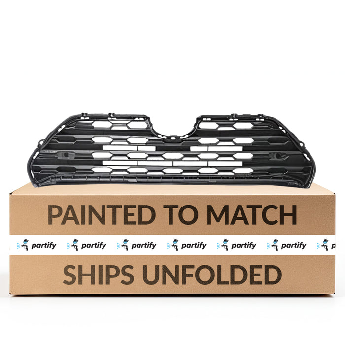 Parrilla OEM para Toyota RAV4, color gris brillante, con patrón hexagonal y sensor sin cámara para modelo Limited - 531120R150