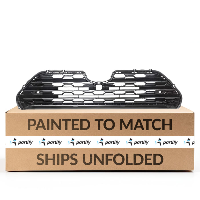 Toyota RAV4 Grille Gloss Gray Hexagon Pattern With Sensor/Camera For Limited Model - TO1200441