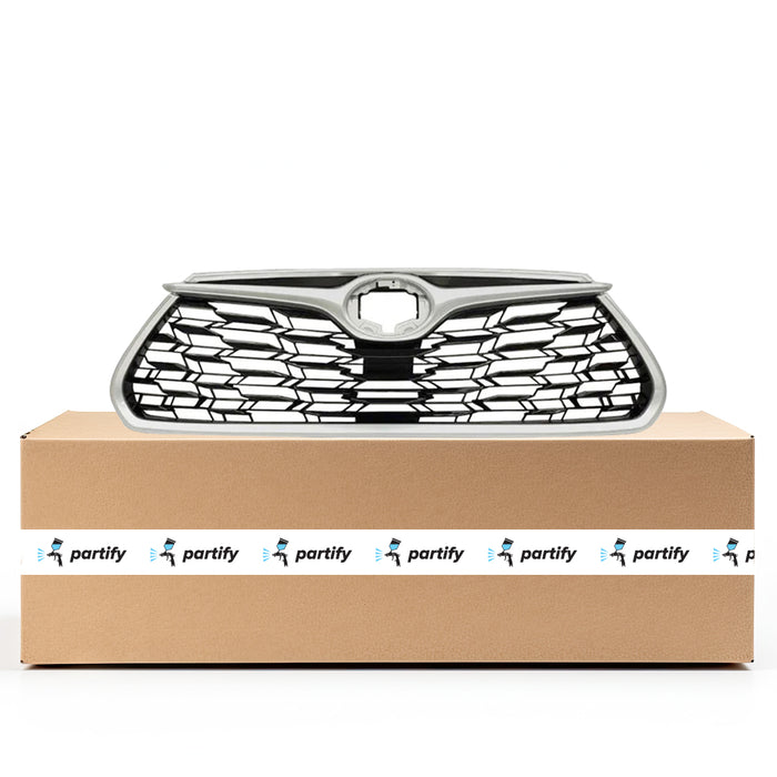 Toyota Highlander Hybrid LE/Hybrid XLE/L/LE/XLE Grille W/O Front View Camera Assembly - TO1200455