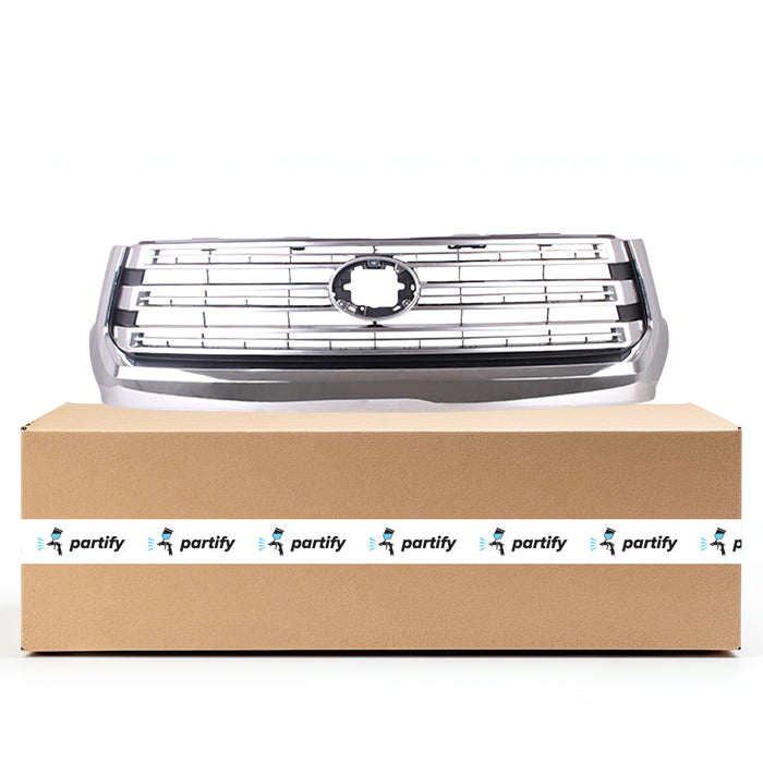 Toyota Tundra Grille Billet Type W/Chrome Surround Silver Assembly - TO1200459