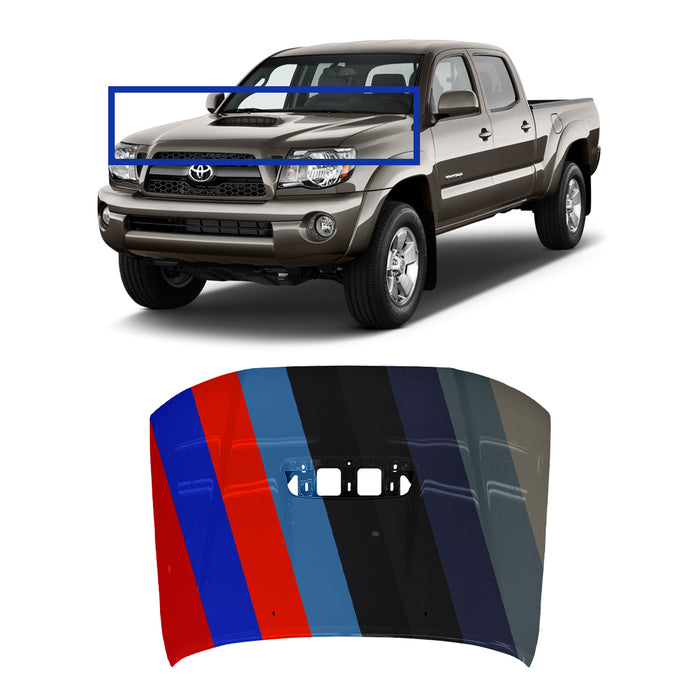 Toyota Tacoma CAPA Certified Hood With CAPA Certified Hood Scoop - TO1230201C