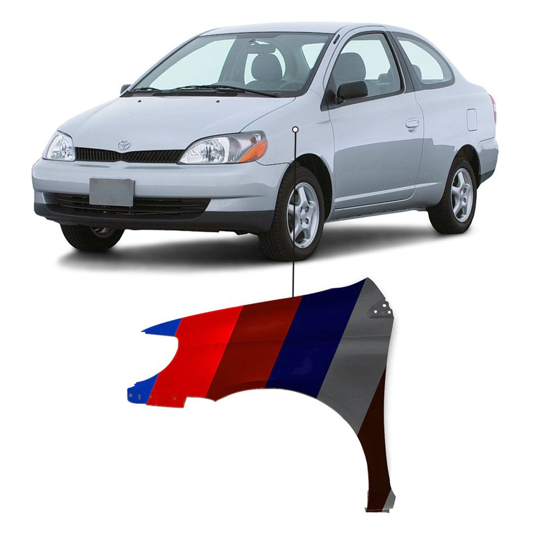 2000-2002 Toyota Echo Driver Side Fender Without Molding Holes