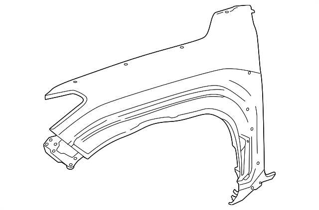 Toyota 4Runner Fender With Molding Holes - TO1240295