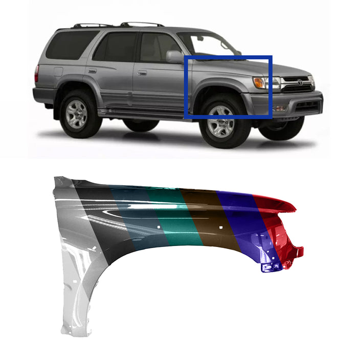 Toyota 4Runner Limited CAPA Certified Passenger Side Fender With Fender Flare Holes - TO1241166C