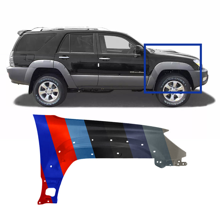 Toyota 4Runner CAPA Certified Passenger Side Fender Without Fender Flare - TO1241197C