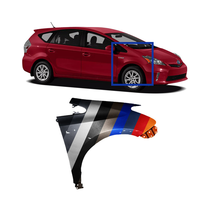 Toyota Prius V CAPA Certified Passenger Side Fender - TO1241255C