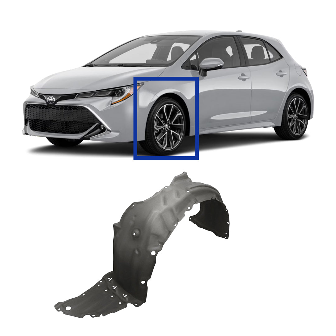 カローラバンフェンダー 2019-2023 Toyota Corolla Hatchback Front Driver Side Fender Liner