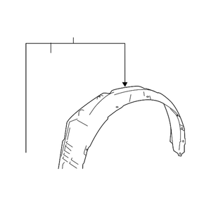 Passenger Side Fender Liner image