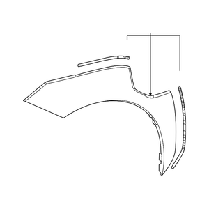 Front Driver Side Wheel Arch Molding image