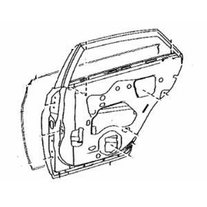Rear Passenger Side Door Shell image