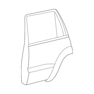 Rear Passenger Side Door Shell image