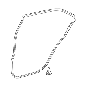 Rear Driver Side Door Molding image