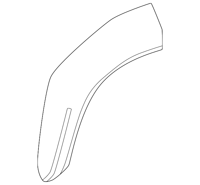 Toyota 4Runner Limited/Platinum/SR5/Trailhunter Wheel Arch Molding Limited On Door - TO1791141