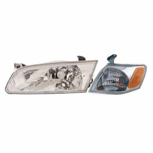 Toyota Camry Headlight Set Diamond Design W/Signal Lamp W/Chrome Bezel Performance Set - TO2505121