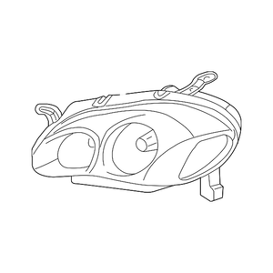 Passenger Side Headlight Lens Housing image