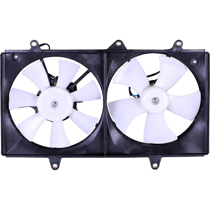 Toyota Corolla CAPA Certified Engine Cooling Fan Assembly Includes Motor/Blade/Shroud For Radiator & Air Cond. Condenser - TO3115106C