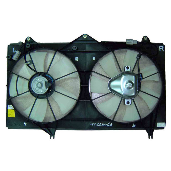 Toyota Camry CAPA Certified Engine Cooling Fan Assembly Includes Both Motors/Blades/Shroud Usa Built 2.4L L4 - TO3115122C