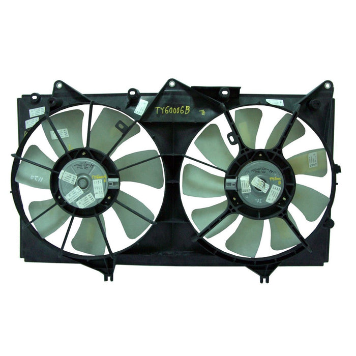 Toyota Camry CAPA Certified Engine Cooling Fan Assembly Dual Fan Assembly Usa Built W/Blades Marked 342 & 343 3.3L V6/3L V6 - TO3115129C