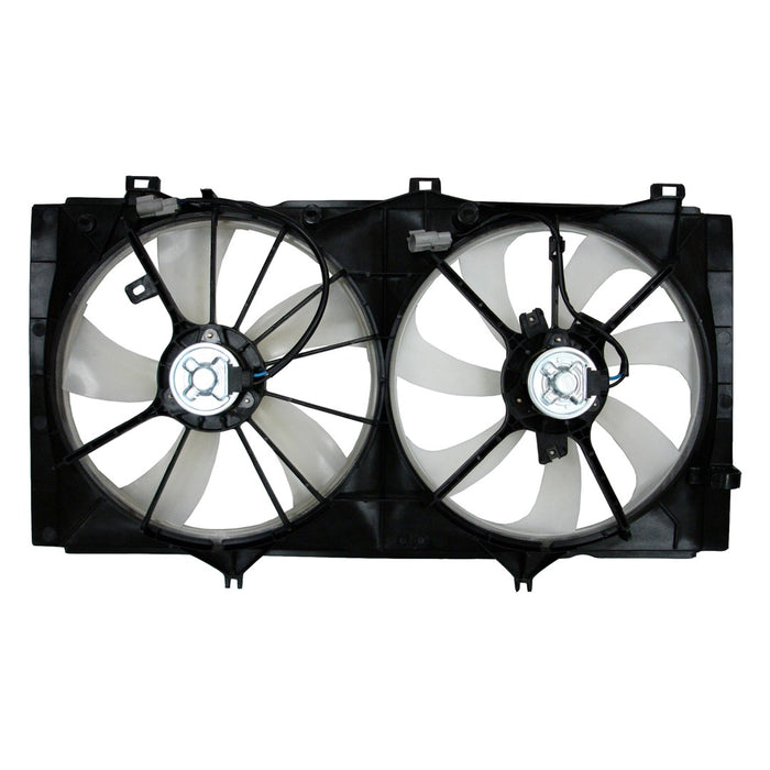 Toyota Camry/Venza Base/LE/SE/XLE Engine Cooling Fan Assembly W/O Towing Pkg Motor/Blade/Shroud Dual Fan Assembly 2.5L L4/2.7L L4 - TO3115164