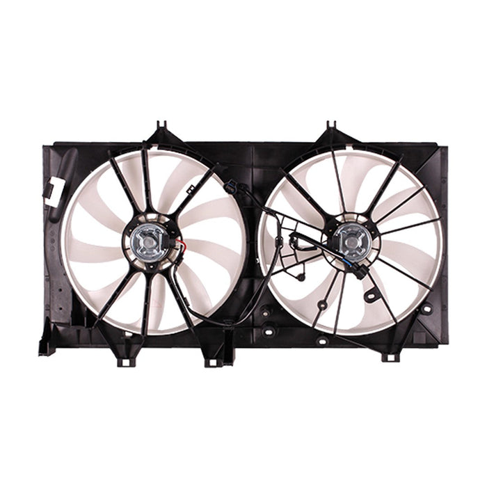 Toyota Camry CAPA Certified Engine Cooling Fan Assembly Motor/Blade/Shroud Dual Fan Assy 3.5L V6 - TO3115170C