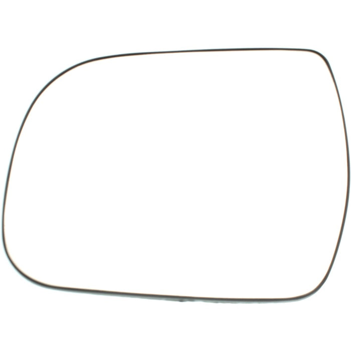 Toyota Sienna Driver Side Door Mirror Glass W/O Blind Spot Detection Flat - TO1324122