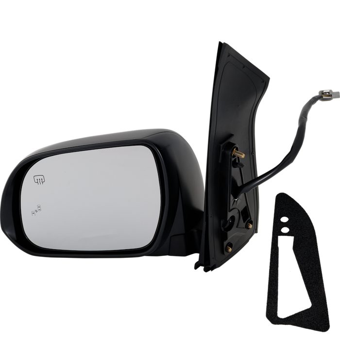 Toyota Sienna Driver Side Door Mirror Heated W/Blind Spot Det W/Memory (W/O Blis Glass) W/O Dimming Assembly - TO1320359