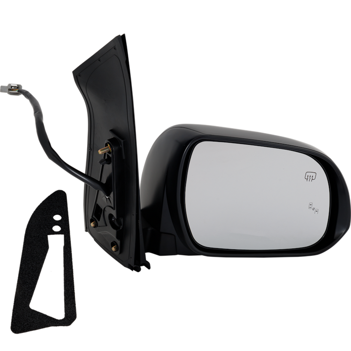 Toyota Sienna Passenger Side Door Mirror Heated W/Blind Spot Det W/Memory (W/O Blis Glass) W/O Dimming Assembly - TO1321359