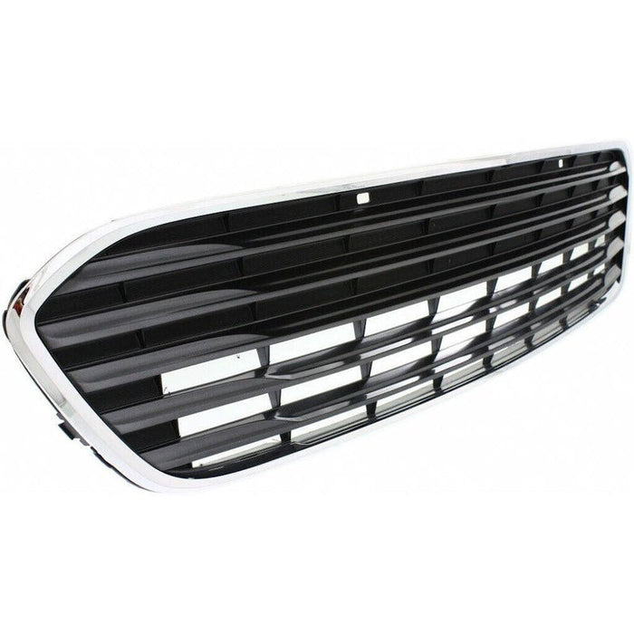 2013-2015 Toyota Avalon Lower Grille Painted Silvr Gray With Chrome Moulding With Sensor Hole - TO1036153-Partify-Painted-Replacement-Body-Parts