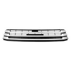 Toyota Highlander Lower CAPA Certified Grille Matte Black With Silver Moulding - TO1036173C