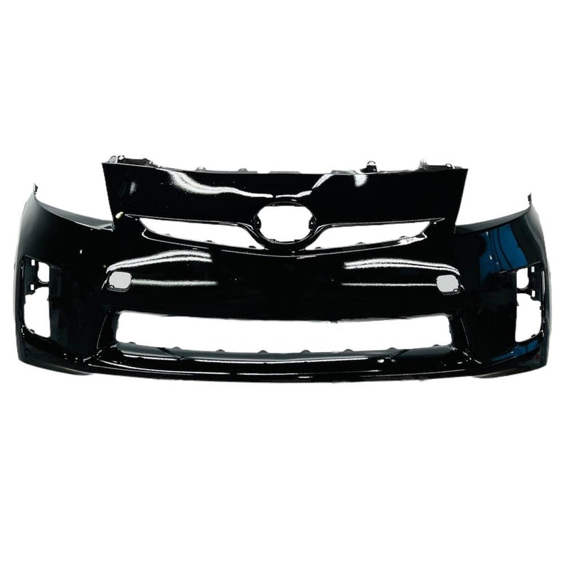 Toyota Prius CAPA Certified Front Bumper Without Headlight Washer Holes & With Sensor Holes - TO1000376C