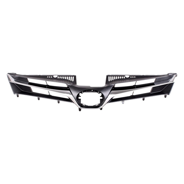 Toyota Sienna CAPA Certified Grille Matte Black With Chrome Moulding Base/L/Ce Model - TO1200433C