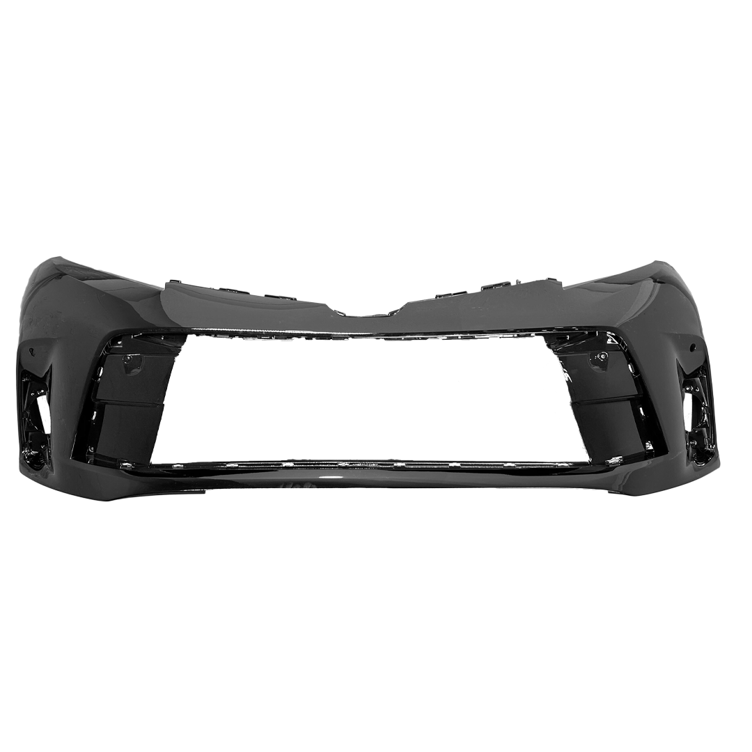 Toyota Sienna CAPA Certified Front Bumper With Sensor Holes - TO1000443C