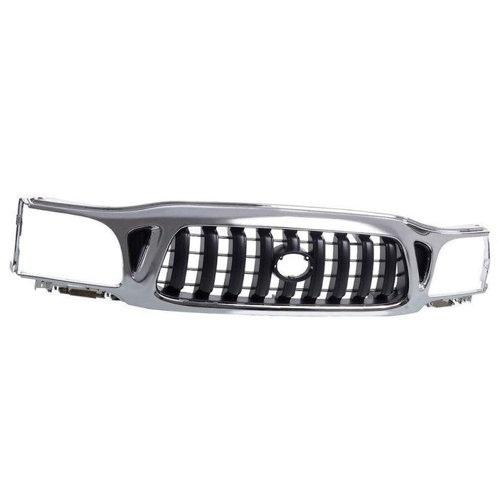 2001-2004 Toyota Tacoma Pickup 2WD Grille Chrome/Dark Gray - TO1200248-Partify-Painted-Replacement-Body-Parts