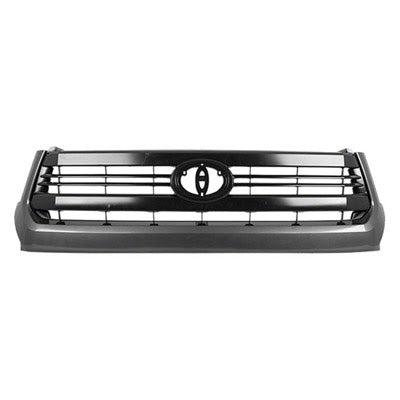 Toyota Tundra 4WD CAPA Certified Grille Painted Black With Gray Moulding Sr Model - TO1200372C