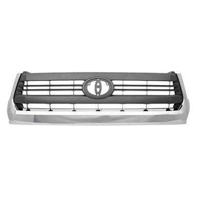 Toyota Tundra 4WD CAPA Certified Grille Painted Gray With Chrome Moulding Sr5 Model - TO1200373C