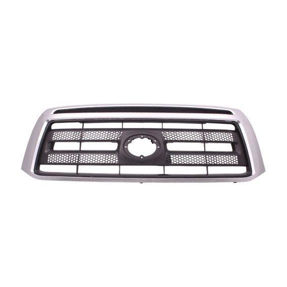 Toyota Tundra Pickup CAPA Certified Grille Matte Black With Chrome Frame Exclude Limited Model - TO1200337C