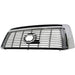 2010-2013 Toyota Tundra Pickup Grille Limited/Platinum Model Without Sport Package Chrome With Silver Billet Insert - TO1200338-Partify-Painted-Replacement-Body-Parts