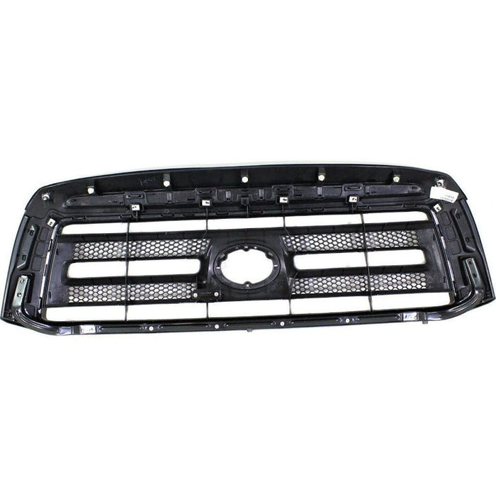 2010-2013 Toyota Tundra Pickup Grille Sr5 Model/Base Matte Black With Black Frame Without Sport Package Without Chrome - TO1200336-Partify-Painted-Replacement-Body-Parts