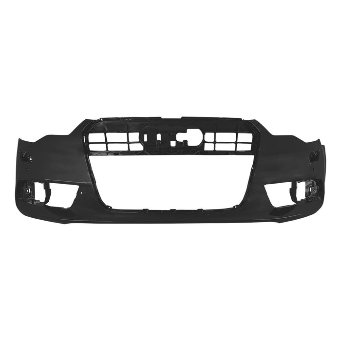 Audi A6 Non S-Line CAPA Certified Front Bumper With Sensor Holes & With Headlight Washer Holes - AU1000208C