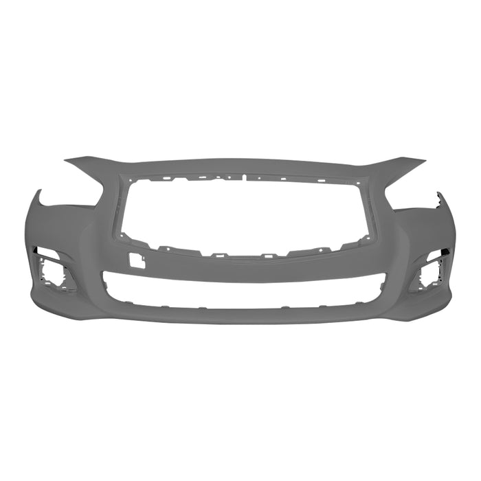 Infiniti Q50 Front Bumper Without Sport Package & Without Sensor Holes - IN1000256