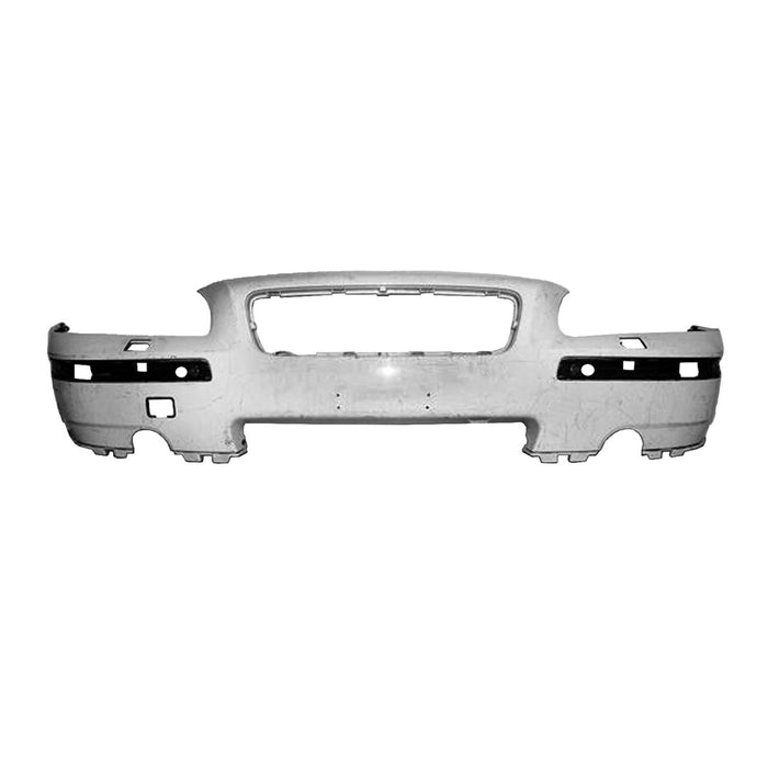 Volvo S60 T5 Front Bumper Stone Code 019 W/Bright Insert W/Spoiler W/Headlamp Wiper Cover - VO1000152