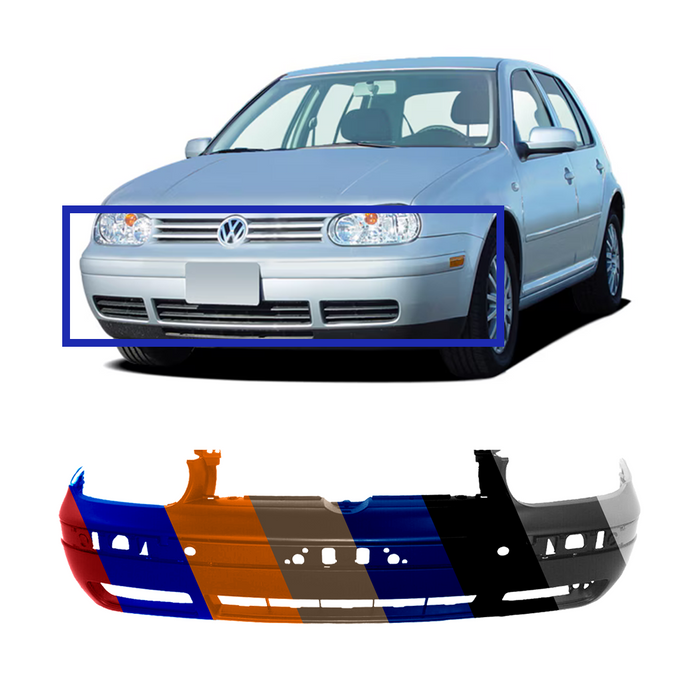 Volkswagen Golf CAPA Certified Front Bumper - VW1000135C