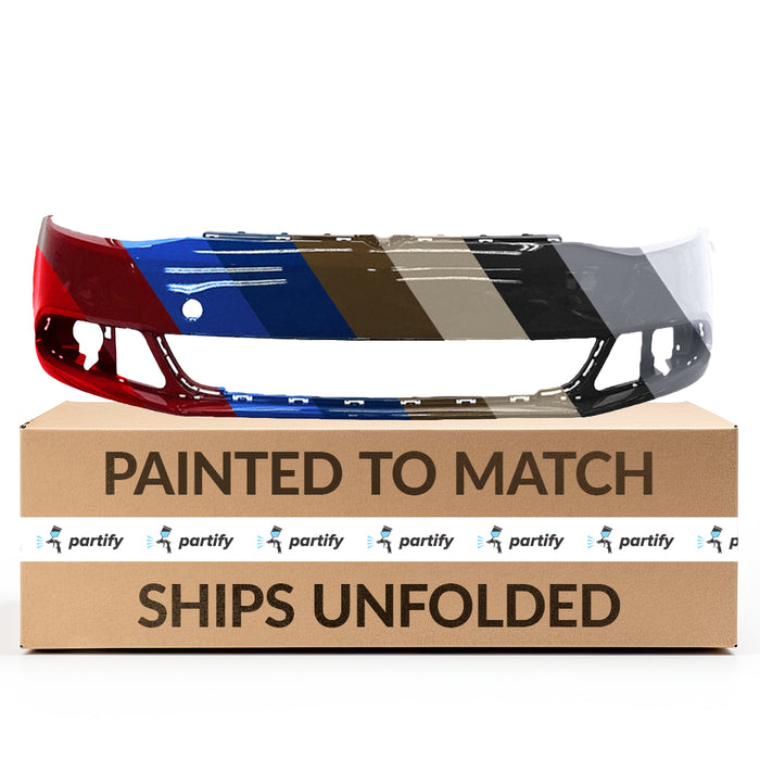 Volkswagen Jetta Sedan Non GLI OEM Front Bumper Without Headlight Washer Holes & Without Sensor Holes - 5C6807217DGRU