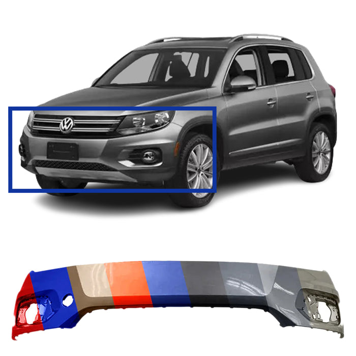 Volkswagen Tiguan/ Tiguan Limited Edition CAPA Certified Front Bumper Without Headlight Washer Holes - VW1000200C