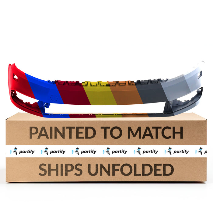 Parachoques delantero original Volkswagen CC (no R-Line) sin orificios para sensores y con orificios para lavafaros - 3C8807221FGRU