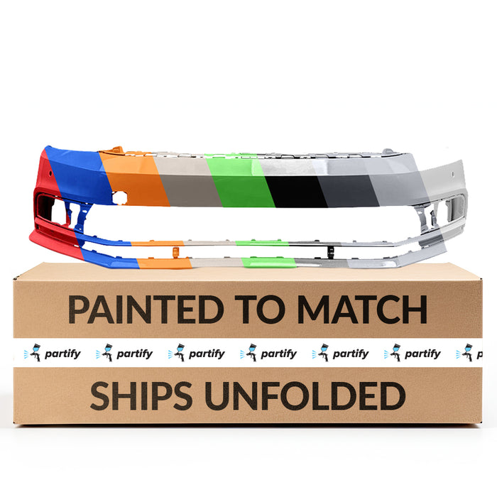 Volkswagen Jetta OEM Front Bumper With Sensor Holes & Without Headlamp Washer Holes - 5C6807217NGRU