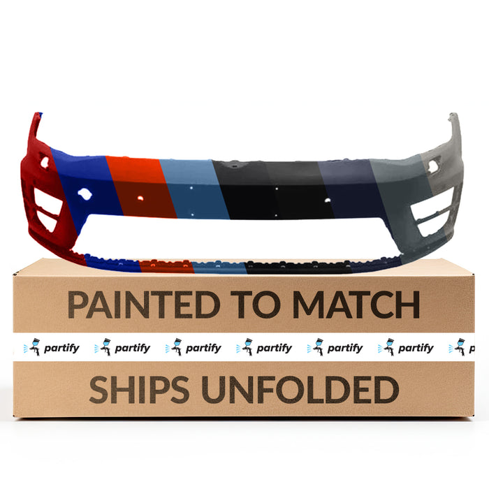 Volkswagen Golf R-Line OEM Front Bumper With Sensor Holes & With Headlight Washer Holes - 5G0807221BJGRU