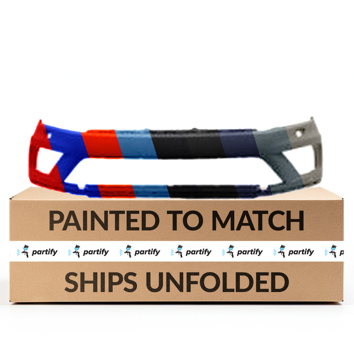 Volkswagen Touareg CAPA Certified Front Bumper With Sensor Holes & With Headlight Washer Holes - VW1000232C